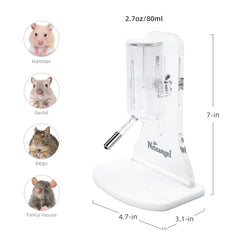 Niteangel 80ml Hamster Water Bottle with Stand