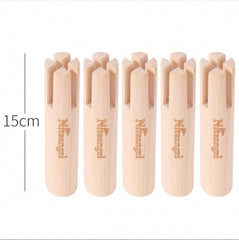 Niteangel Set of Beech Stilts for Elevating & Safely Setting Multi-Chamber Series Maze House