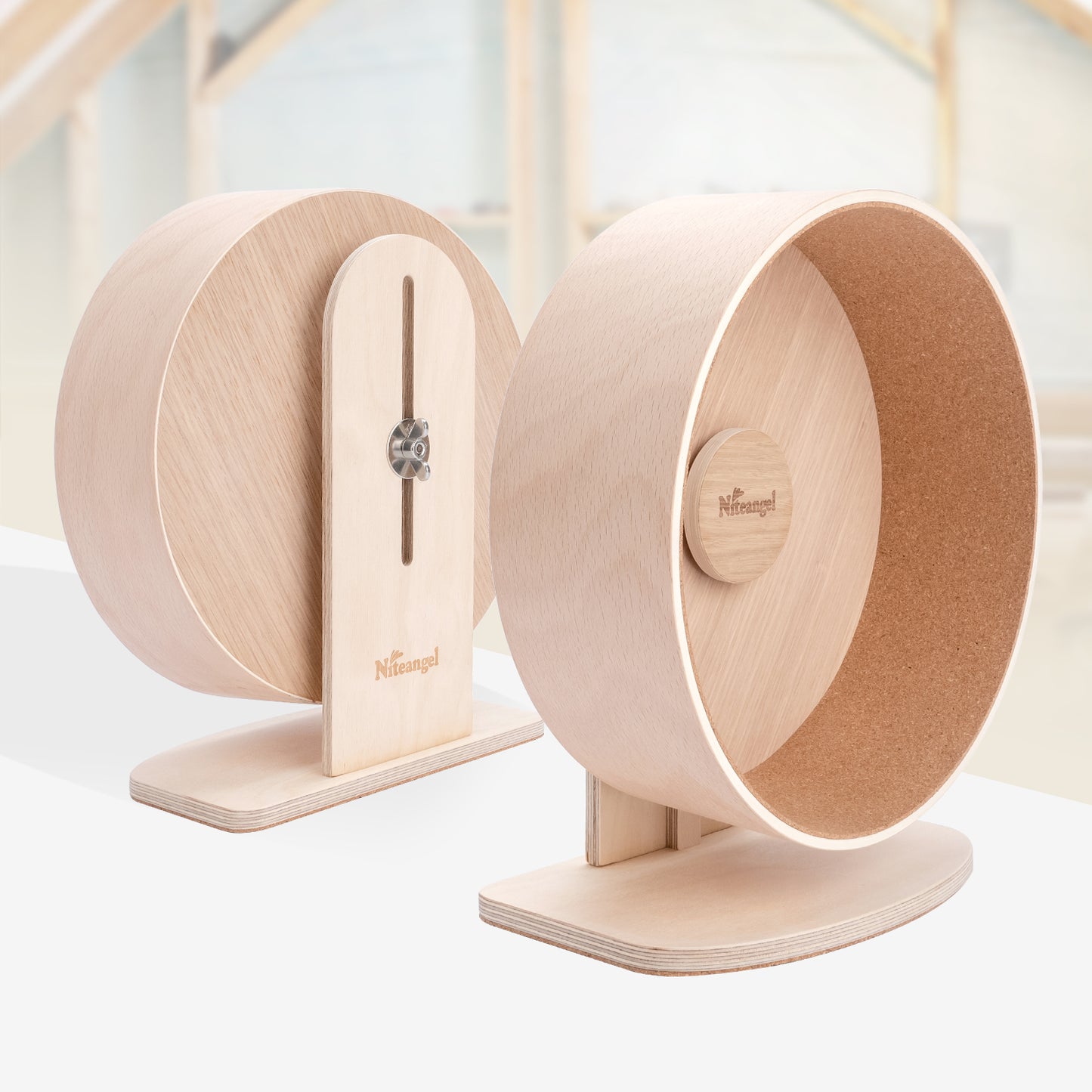 Niteangel Wooden Hamster Exercise Wheel - Niteangel Pet CA