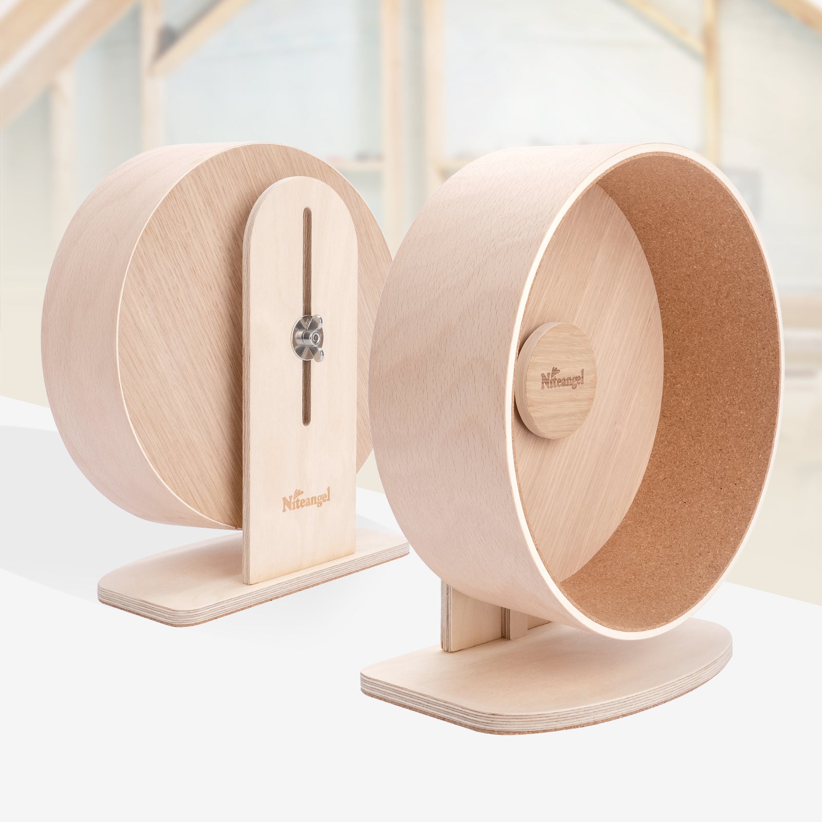 Niteangel Wooden Hamster Exercise Wheel - Niteangel Pet CA