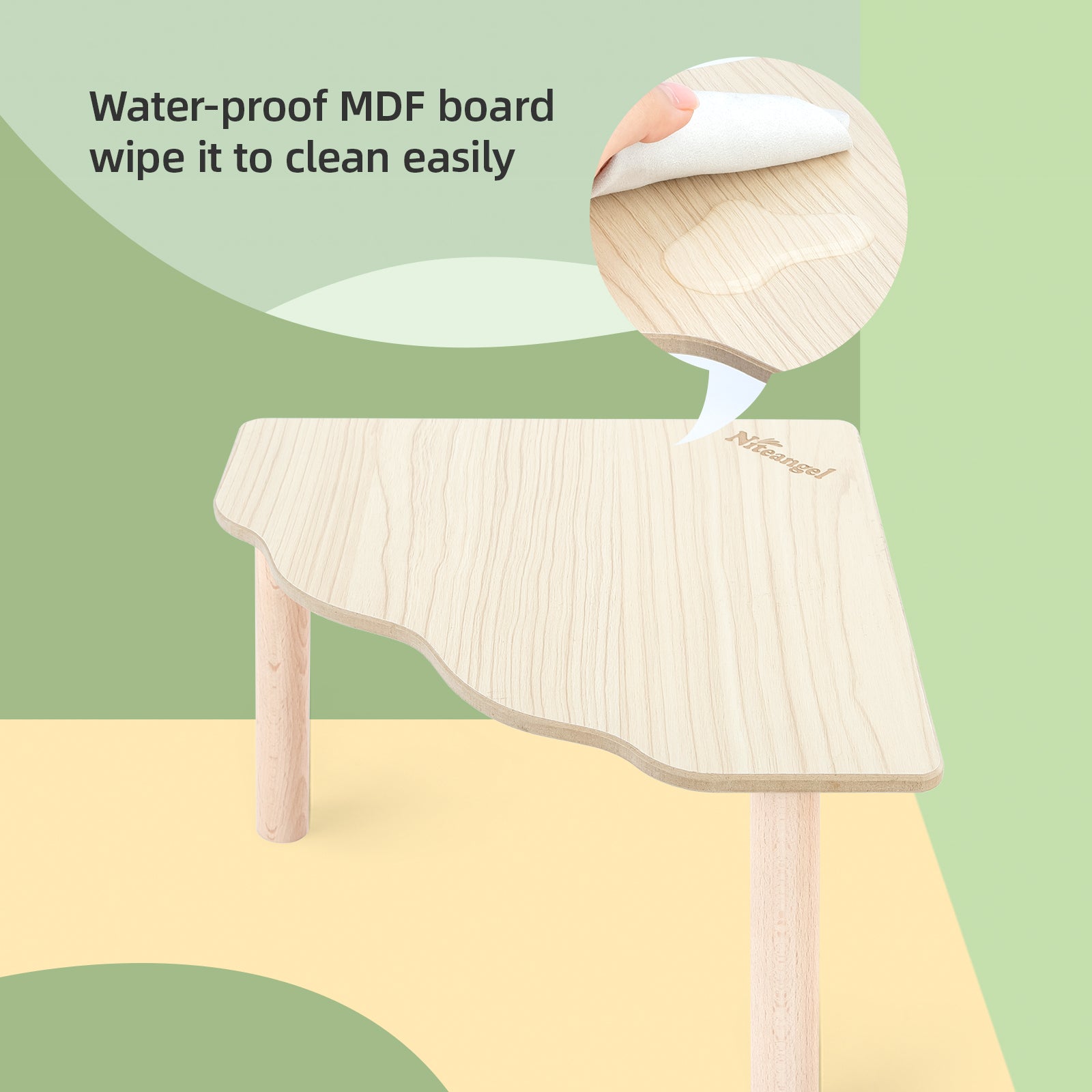 Niteangel Hamster Play Wooden Platform for Dwarf Syrian Hamsters or Other Small Pets (Triangle) - Niteangel Pet CA