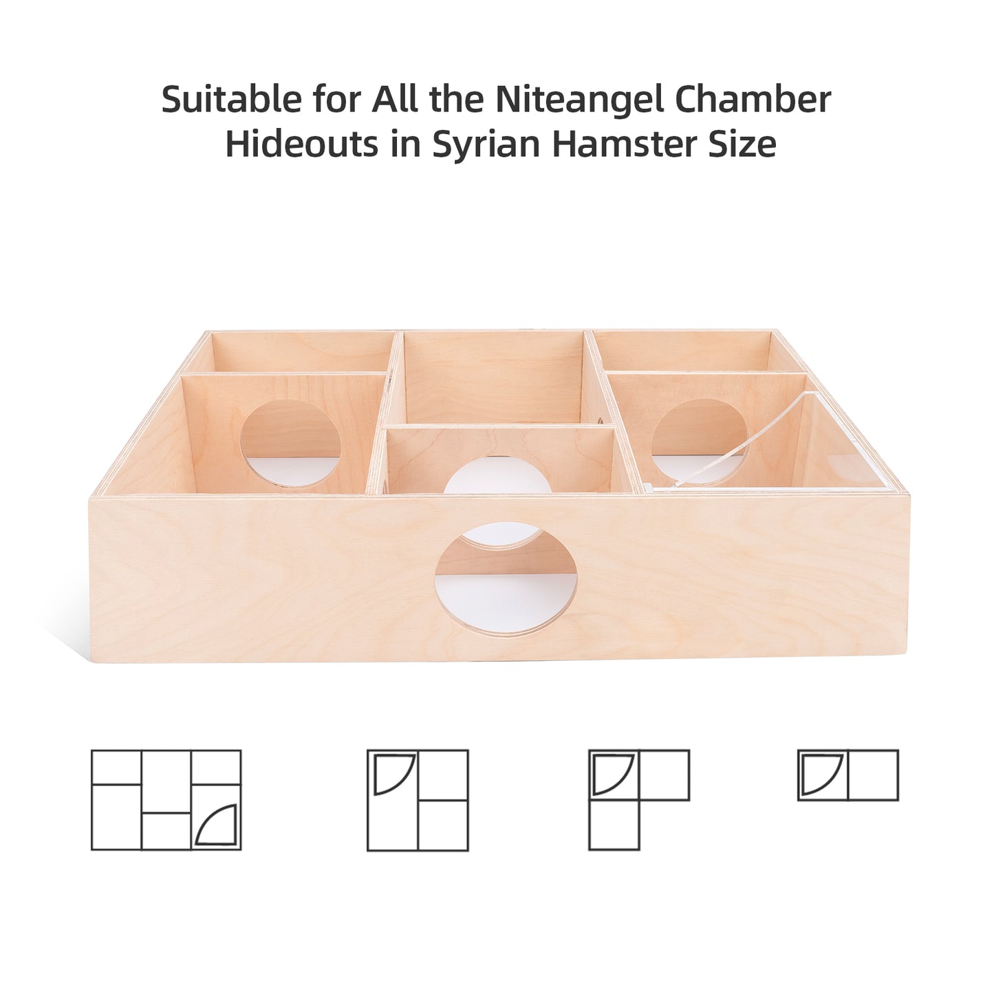 Niteangel Small Animal Multi-Chamber Sandbath - Niteangel Pet CA