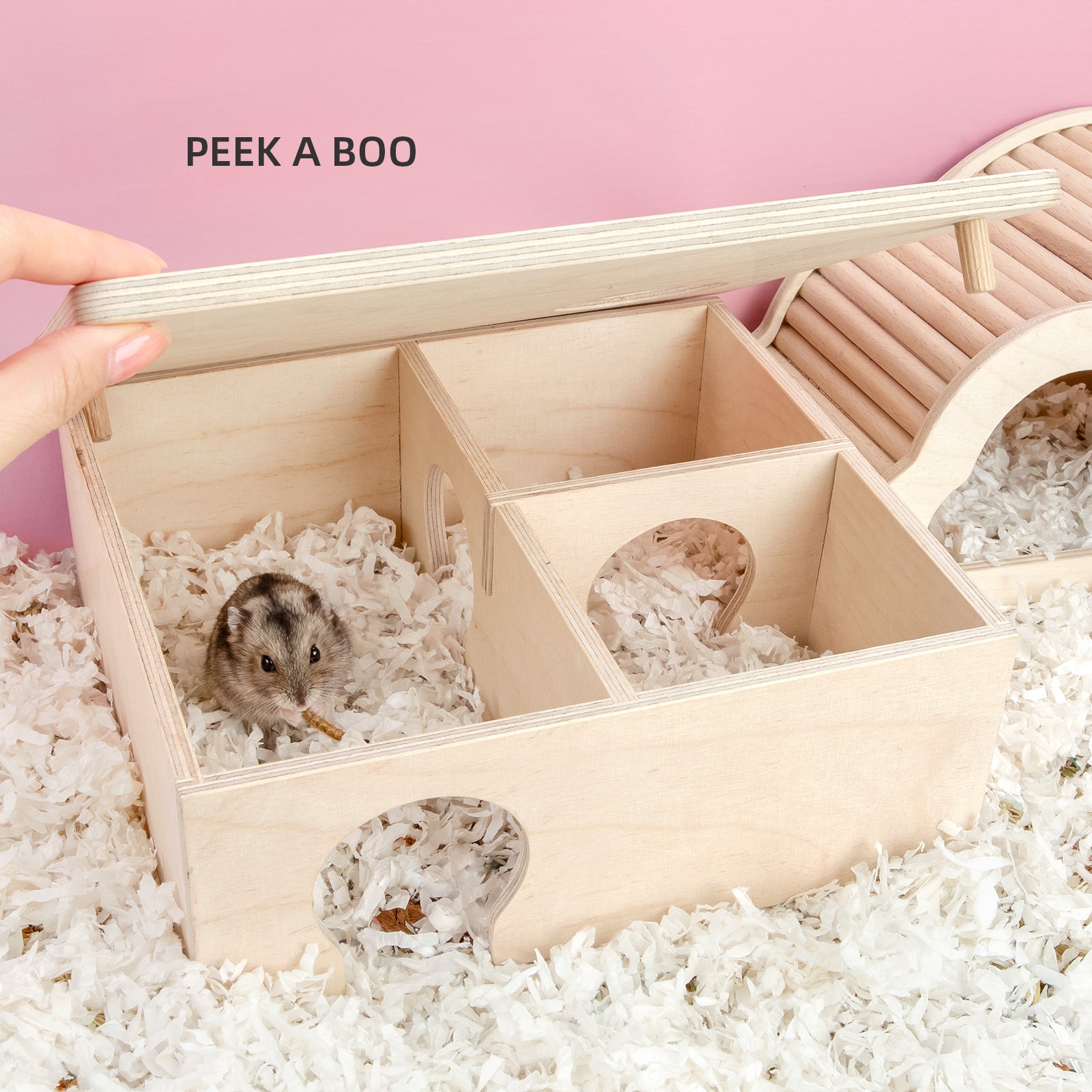Niteangel 3-Chamber Hideout For Hamsters & Mice - Niteangel Pet CA