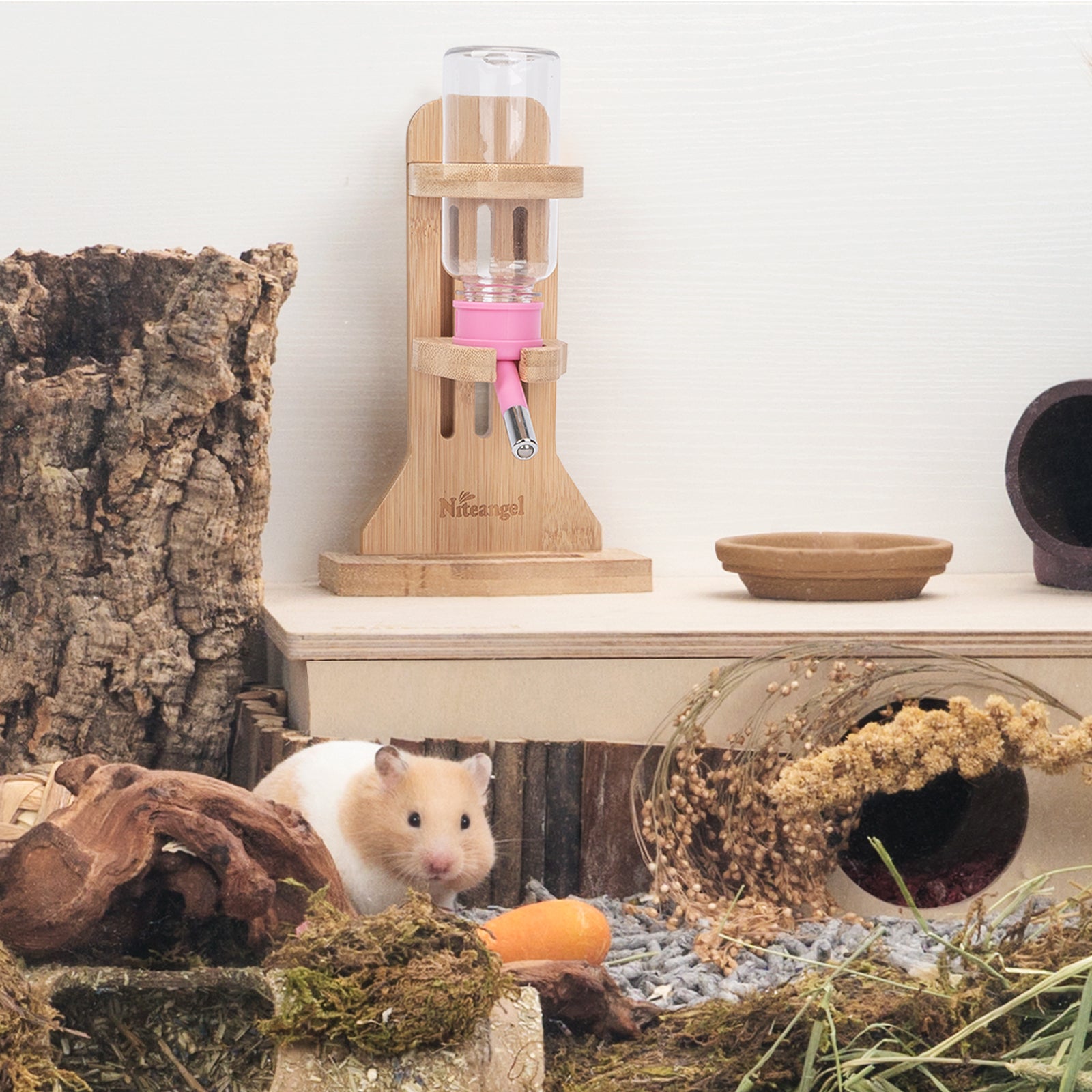 Niteangel Water Bottle with Stand for Small pet Rodents - Niteangel Pet CA