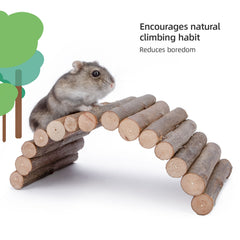 Niteangel Wooden Ladder Bridge, Hamster Mouse Rat Rodents Toy - Niteangel Pet CA