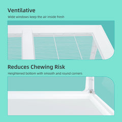 Niteangel Stacker Series Hamster Cage: - Stackable & Large Glass Terrarium - Niteangel Pet CA