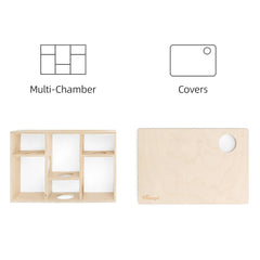 Niteangel Multi-Chamber Hamster House Maze: Multi-Room Hideouts & Tunnel Exploring Toys〔6-Room〕 - Niteangel Pet CA