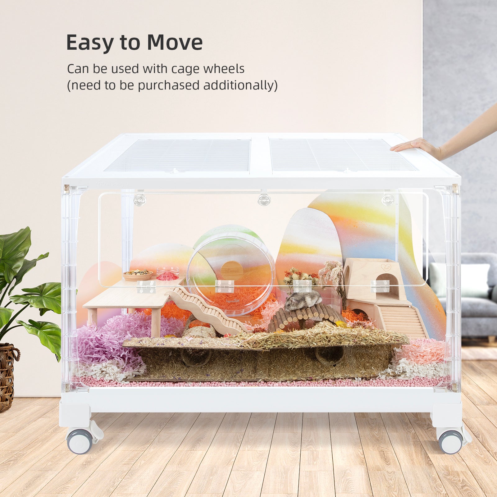 Niteangel Stacker Series Hamster Cage: - Stackable & Large Glass Terrarium - Niteangel Pet CA