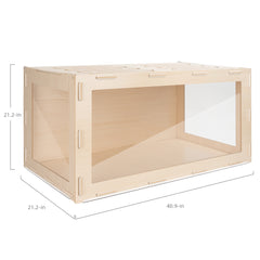 Niteangel Bigger World MDF Terrarium Aspen Poplar Wooden Enclosure for Syrian and Dwarf Hamsters - Niteangel Pet CA