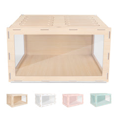 Niteangel Bigger World MDF Terrarium Aspen Poplar Wooden Enclosure for Syrian and Dwarf Hamsters - Niteangel Pet CA