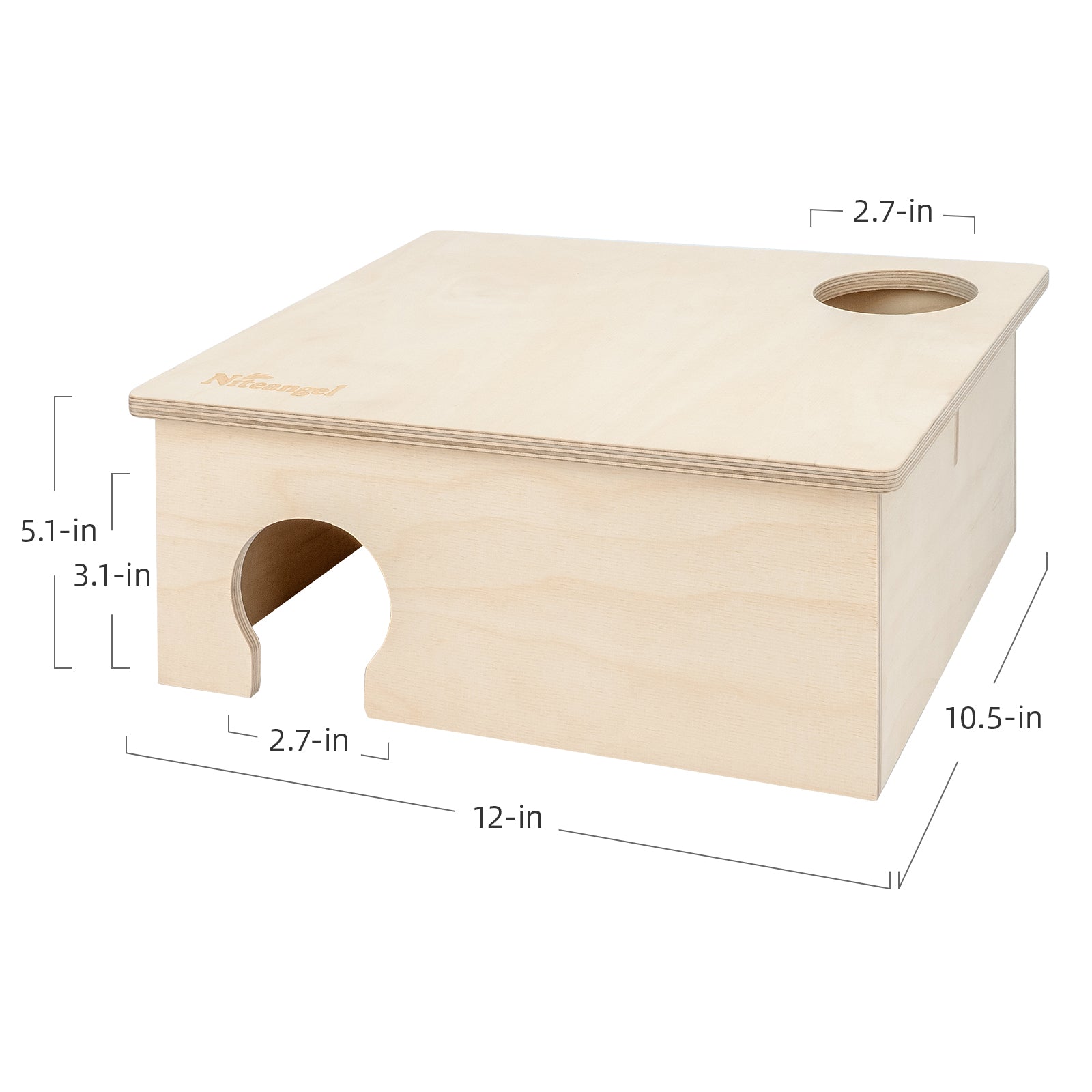 Niteangel 3-Chamber Hideout For Hamsters & Mice - Niteangel Pet CA