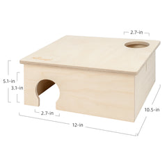 Niteangel 3-Chamber Hideout For Hamsters & Mice - Niteangel Pet CA