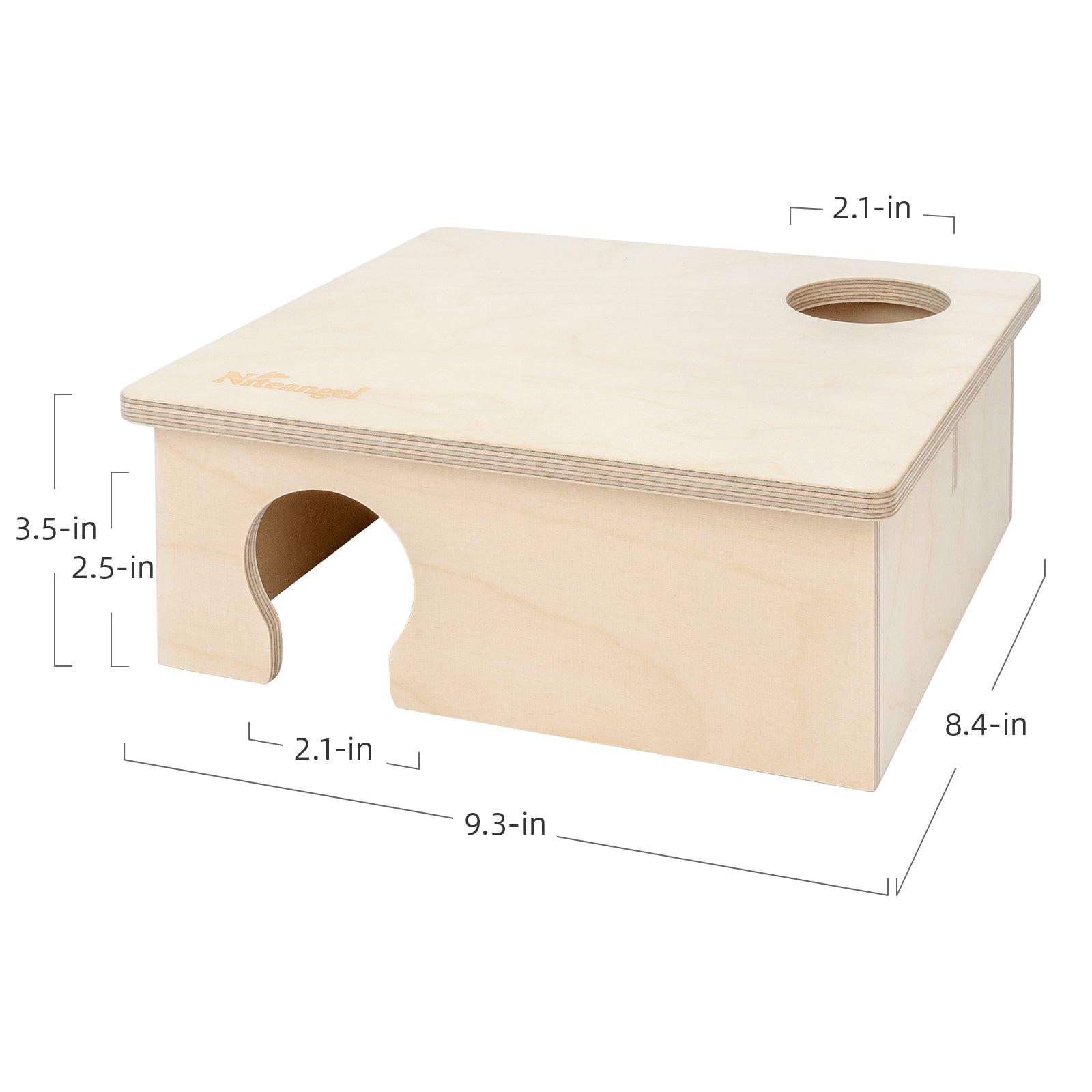 Niteangel 3-Chamber Hideout For Hamsters & Mice - Niteangel Pet CA