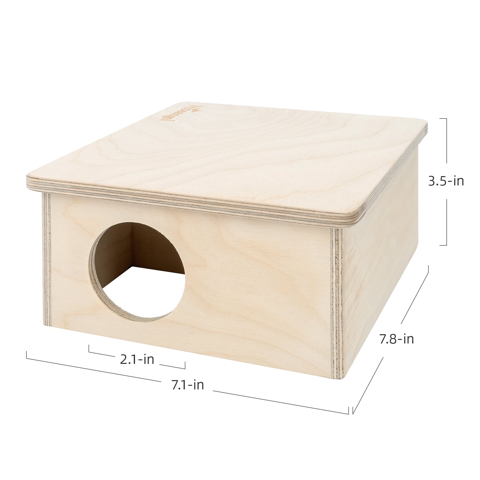 Niteangel Birch Chamber-Maze Hamster Hideout - Small Pets Woodland House Habitats Decor - Niteangel Pet CA
