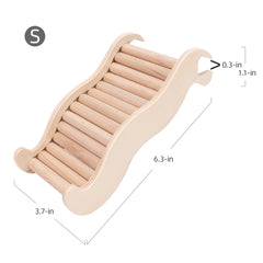 Niteangel Hamster Climbing Toy Wooden Ladder Wave Bridge - Niteangel Pet CA