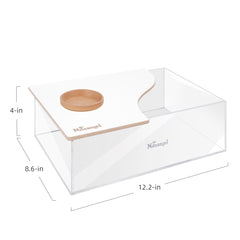 Niteangel Small Animal Sand-Bath Box - Acrylic Critter's Sand Bath Shower Room & Digging Sand Container〔Rectangle〕 - Niteangel Pet CA
