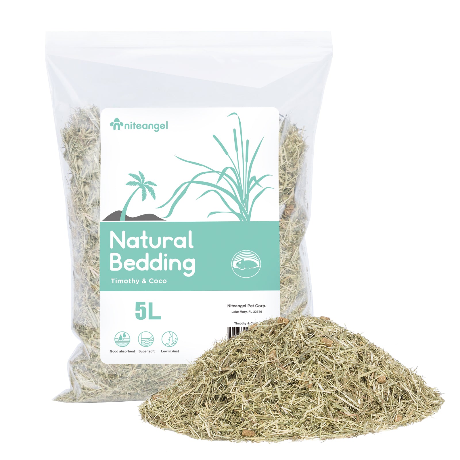 Niteangel Cozy Mix Natural & Soft Hamster Bedding1.0 - Niteangel Pet CA