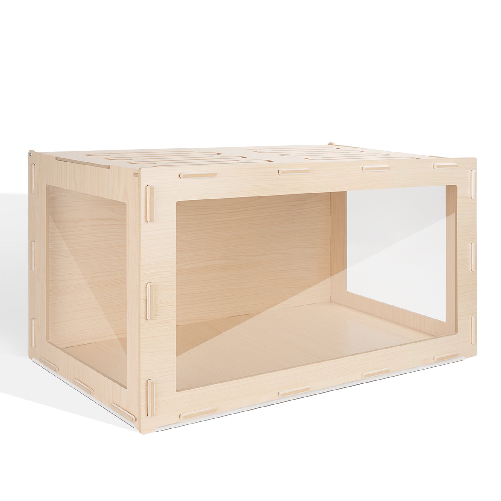 Niteangel Bigger World MDF Terrarium Aspen Poplar Wooden Enclosure for Syrian and Dwarf Hamsters - Niteangel Pet CA