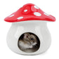 Niteangel Ceramic Hamster Habitat Hideout (Mushroom-Shaped)