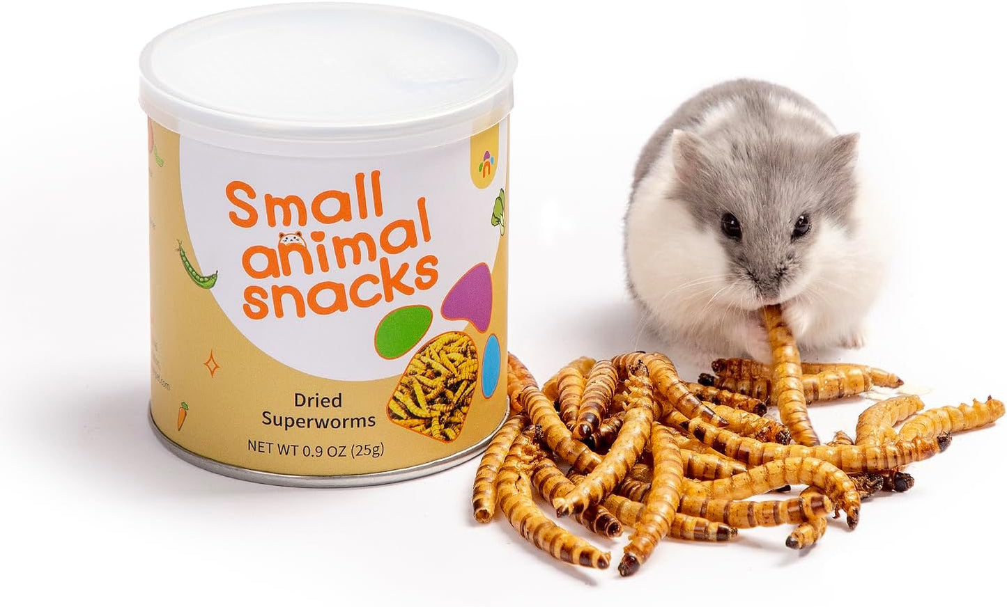 Niteangel Hamster Snack Toy - Natural treats for small animals for dwarf Syria robot hamsters, gerbils, rats or other small pets