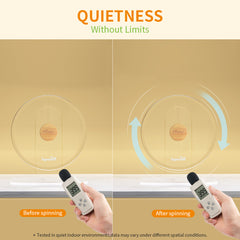 Niteangel Silent Hamster Exercise Wheel - Dual-Bearing Quiet Spinning Acrylic Hamster Running Wheel for Hamster