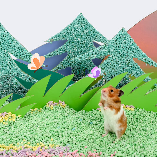 Niteangel Hamster Paper Pellets Bedding for Syrian Dwarf Hamsters Gerbils Mice Mouse Lemming Degus or Other Small-Sized Pets