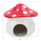 Niteangel Ceramic Hamster Habitat Hideout (Mushroom-Shaped)