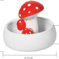 Niteangel Hamster Feeding & Water Bowls- Mushroom Ceramics Series Food Dish Feeding Bowls for Dwarf Syrian Hamsters Gerbils Mice Rats or Other Similar-Sized Small Pets