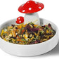 Niteangel Hamster Feeding & Water Bowls- Mushroom Ceramics Series Food Dish Feeding Bowls for Dwarf Syrian Hamsters Gerbils Mice Rats or Other Similar-Sized Small Pets