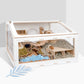 Niteangel Vista Hamster Cage W/ Oblique Opening - MDF Aspen Small Animal Cage - Niteangel Pet CA