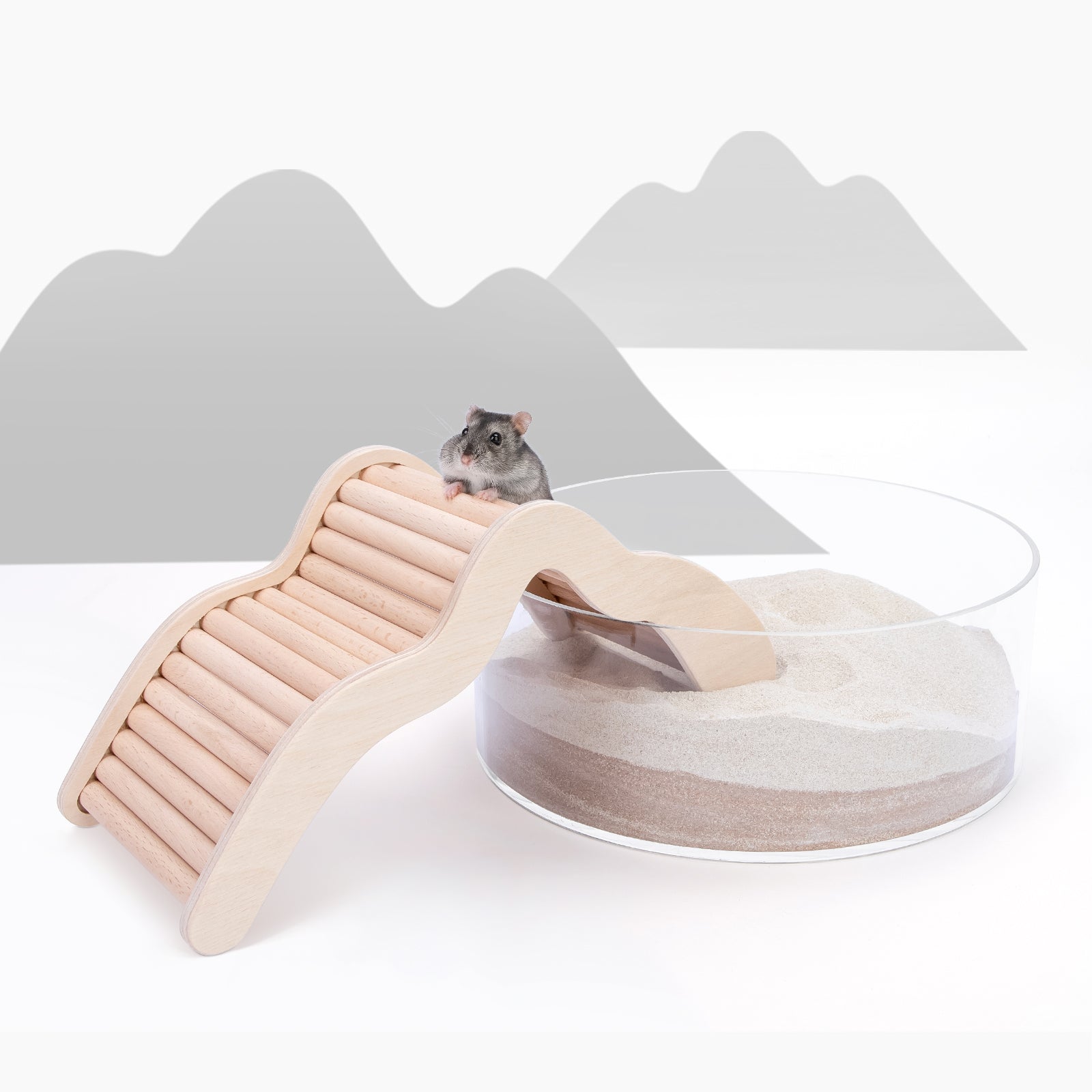 Niteangel Hamster Climbing Bridge Ladder for Hamster Aryclic SandBath Box or Other Small-Sized Pets - Niteangel Pet CA