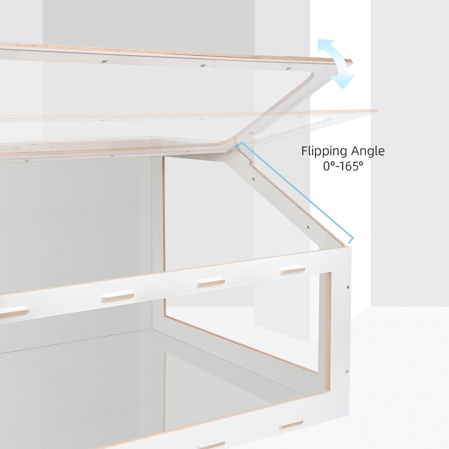 Niteangel Vista Hamster Cage W/ Oblique Opening - MDF Aspen Small Animal Cage - Niteangel Pet CA