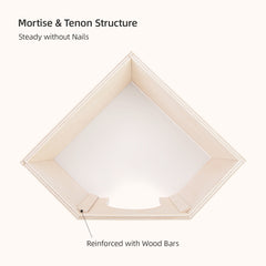 Niteangel Birch Chamber-Maze Hamster Hideout〔Triangle-Shaped Hamster Hut〕 - Niteangel Pet CA