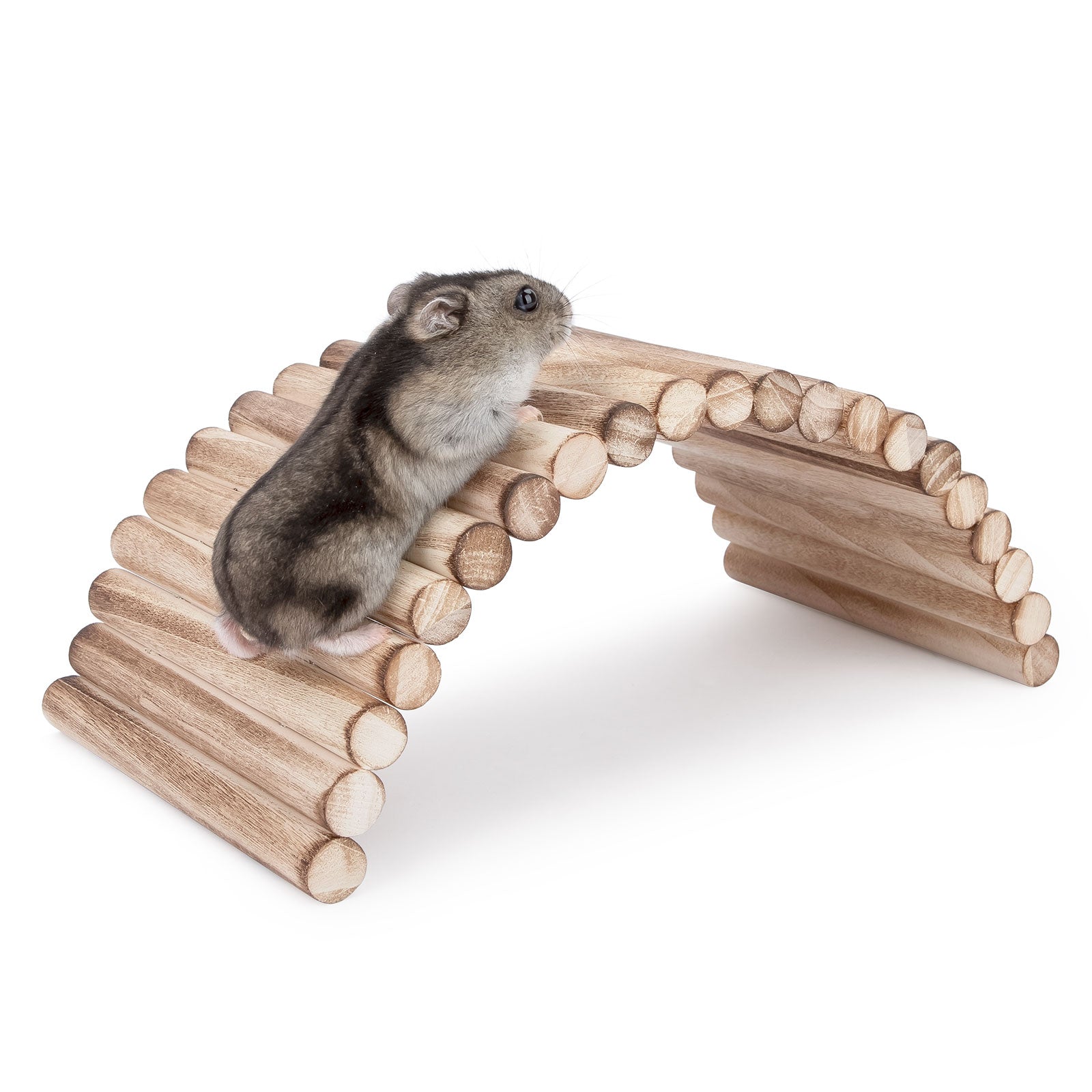 Niteangel Wooden Ladder Bridge, Hamster Mouse Rat Rodents Toy - Niteangel Pet CA
