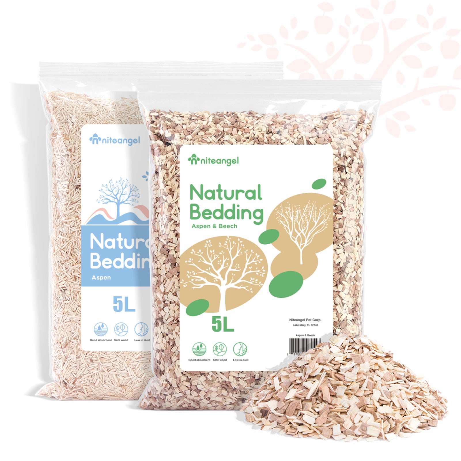 Niteangel Natural & Soft Hamster Bedding2.0 - Niteangel Pet CA