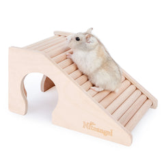 Niteangel Hamster House w/ Climbing Ladder (Trapezium-Shaped Hamster Hut) - Niteangel Pet CA
