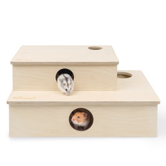 Niteangel Multi-Chamber Hamster House Maze: Multi-Room Hideouts & Tunnel Exploring Toys〔6-Room〕 - Niteangel Pet CA