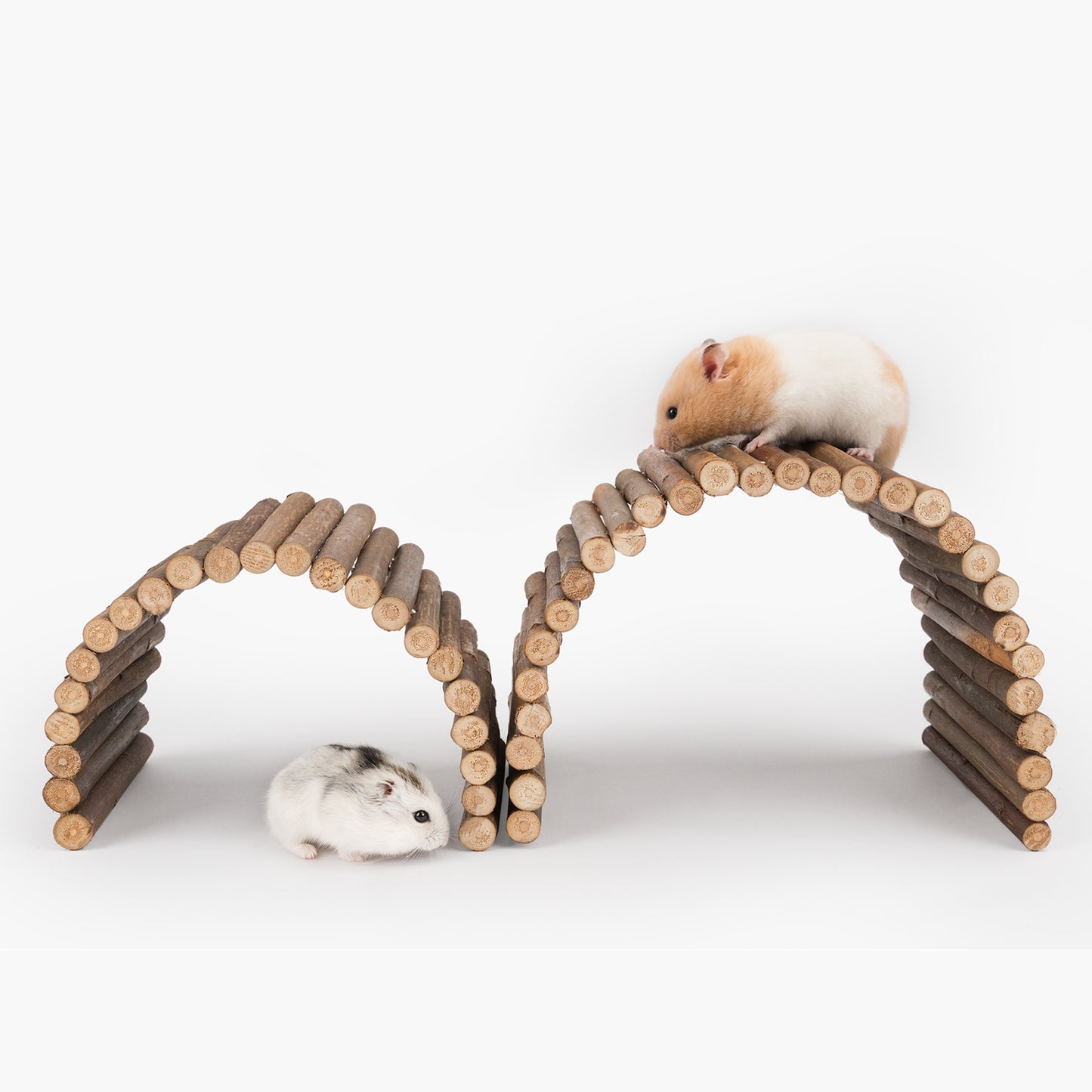 Niteangel Wooden Ladder Bridge, Hamster Mouse Rat Rodents Toy, Small Animal Chew Toy - Niteangel Pet CA