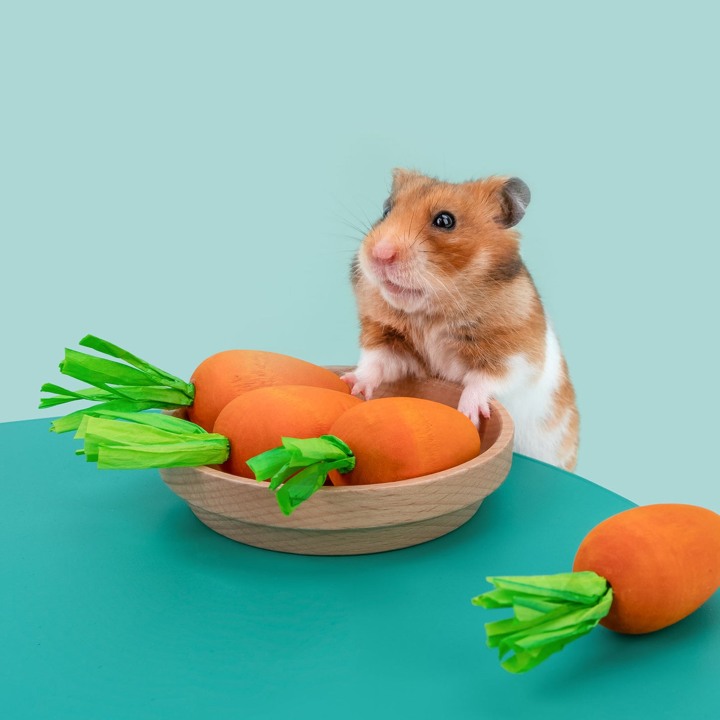 Niteangel Hamster Chew & Decor Toys:Carrot-Shape (Pack of 6) - Niteangel Pet CA