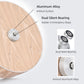 Niteangel Silent Hamster Exercise Wheel - Dual-Bearing Quiet Spinning Acrylic Hamster Running Wheel for Hamster