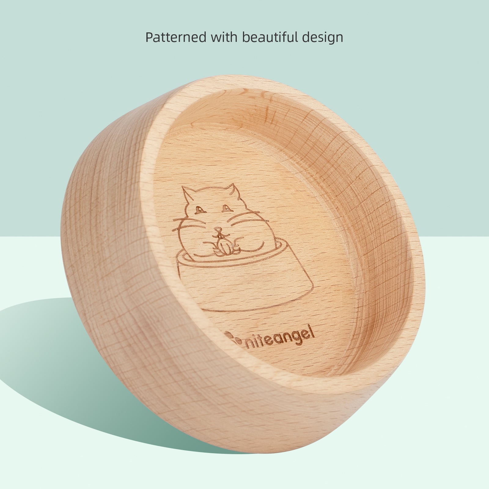 Niteangel Wooden Hamster Feeding Bowl - Small Animal Food Dish - Niteangel Pet CA