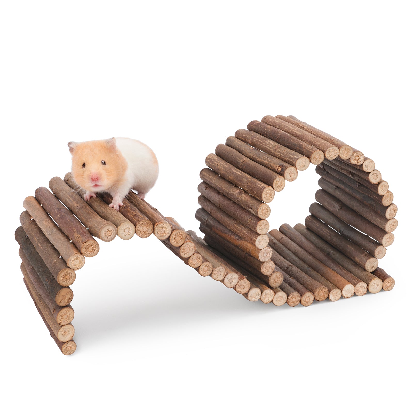 Niteangel Wooden Ladder Bridge, Hamster Mouse Rat Rodents Toy, Small Animal Chew Toy - Niteangel Pet CA