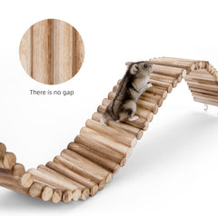Niteangel Hamster Suspension Bridge Toy - Long Climbing Ladder - Niteangel Pet CA