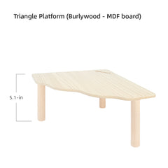 Niteangel Hamster Play Wooden Platform for Dwarf Syrian Hamsters or Other Small Pets (Triangle) - Niteangel Pet CA