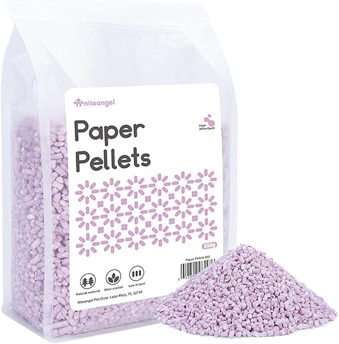 Niteangel Hamster Paper Pellets Bedding for Syrian Dwarf Hamsters Gerbils Mice Mouse Lemming Degus or Other Small-Sized Pets