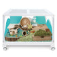 Niteangel Stacker Series Hamster Cage: - Stackable & Large Glass Terrarium - Niteangel Pet CA
