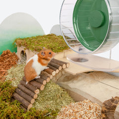 Niteangel Wooden Ladder Bridge, Hamster Mouse Rat Rodents Toy - Niteangel Pet CA