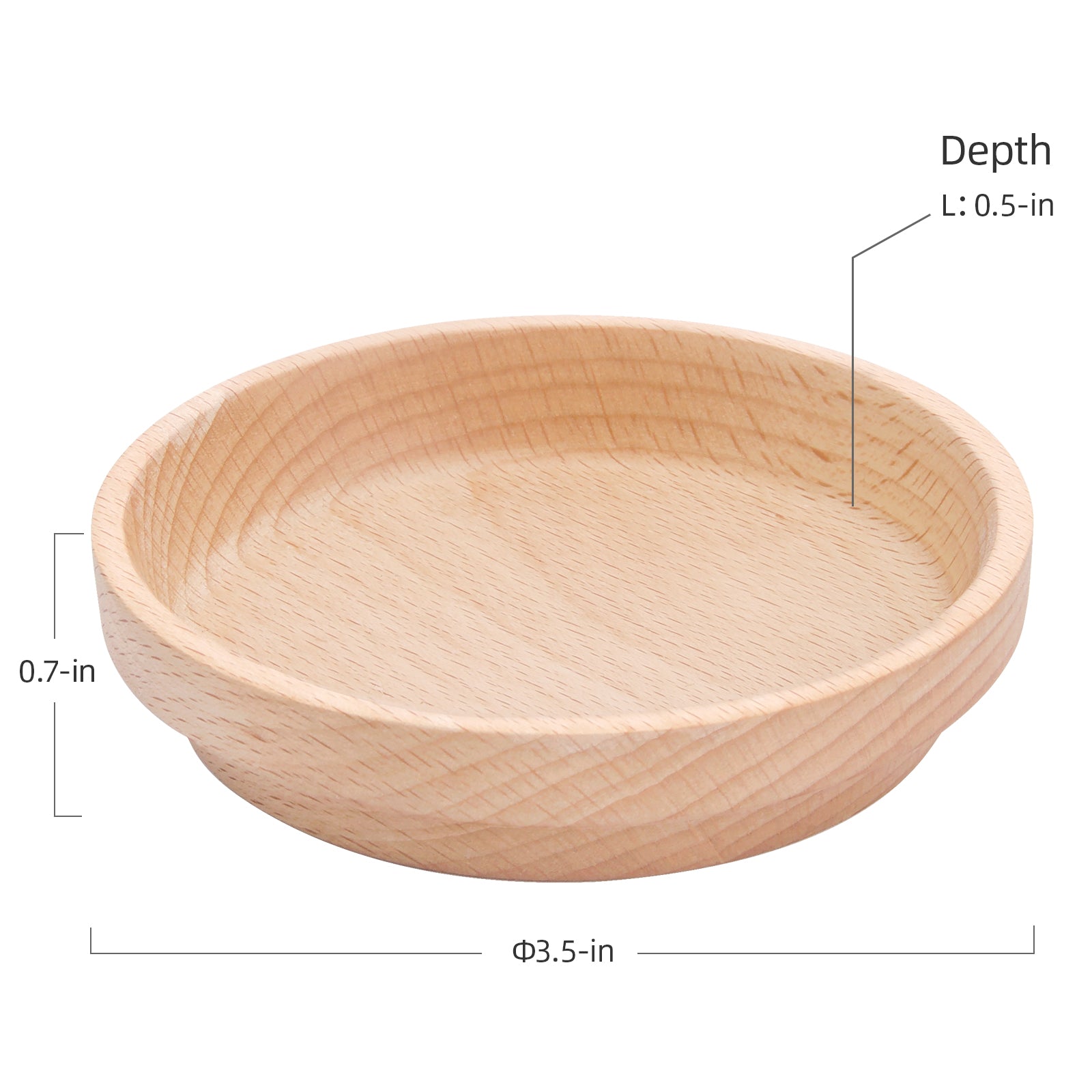 Niteangel Wooden Hamster Feeding Bowl - Small Animal Food Dish - Niteangel Pet CA