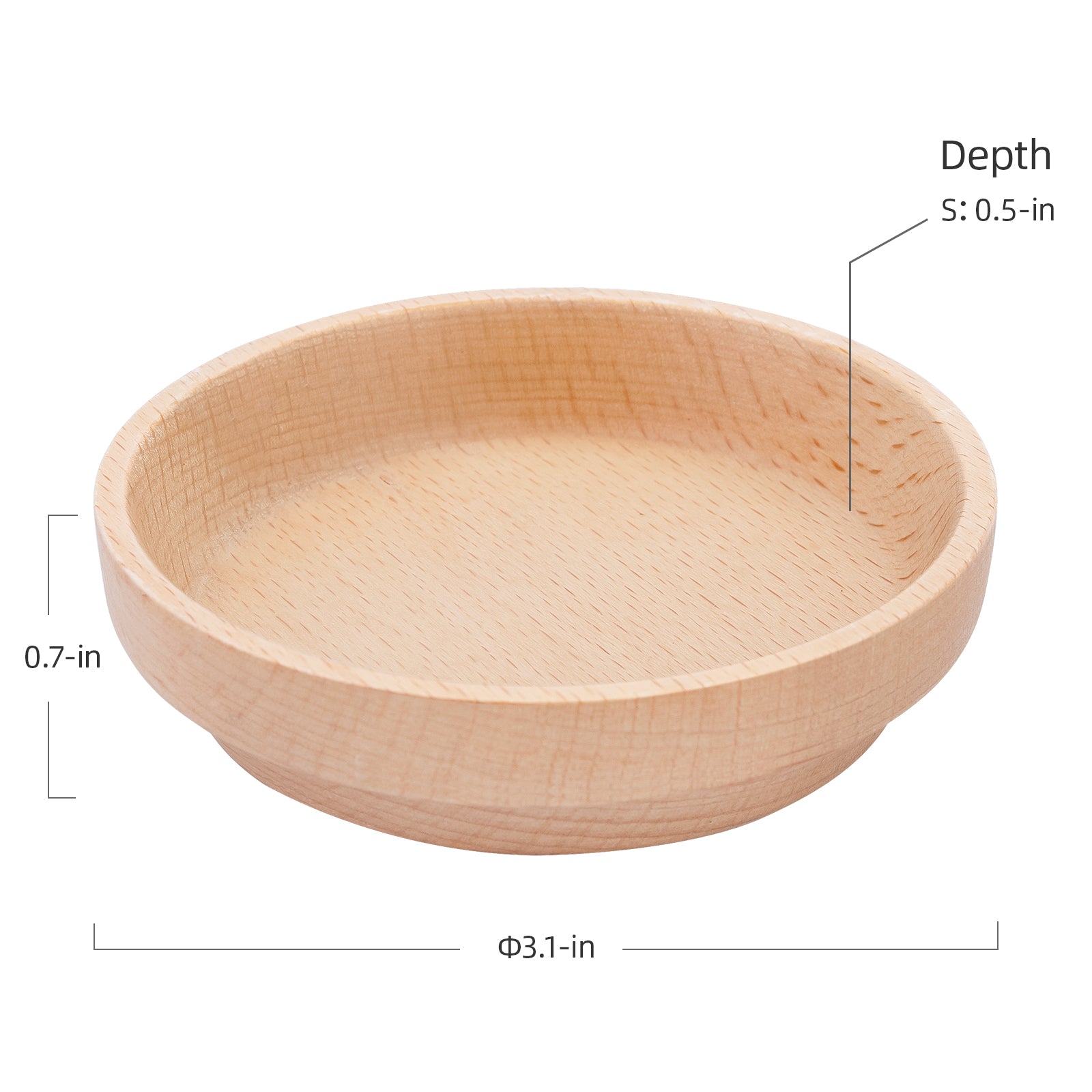 Niteangel Wooden Hamster Feeding Bowl - Small Animal Food Dish - Niteangel Pet CA