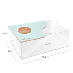 Niteangel Small Animal Sand-Bath Box - Acrylic Critter's Sand Bath Shower Room & Digging Sand Container〔Rectangle〕 - Niteangel Pet CA